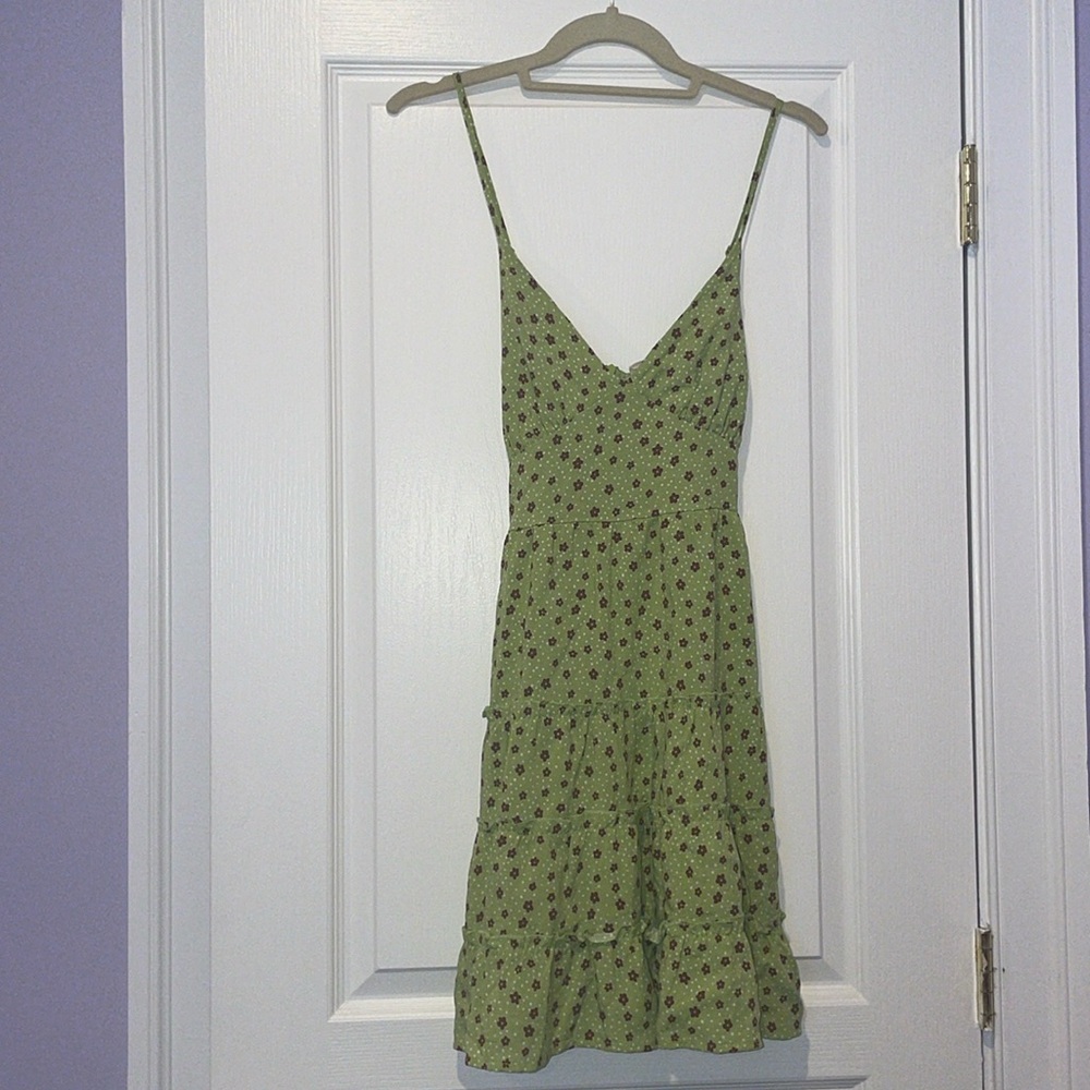 Pacsun green floral dress